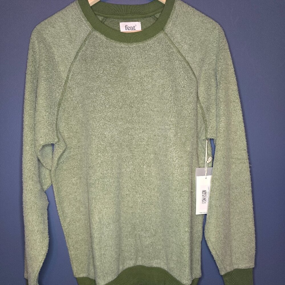 FEAT Unisex Blanketblend Crewneck In Iguana Color Size M